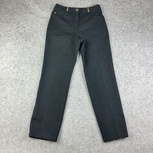 St John Sport Dress Pants Womens 6 Black Casual Marie Gray Career Office Preppy